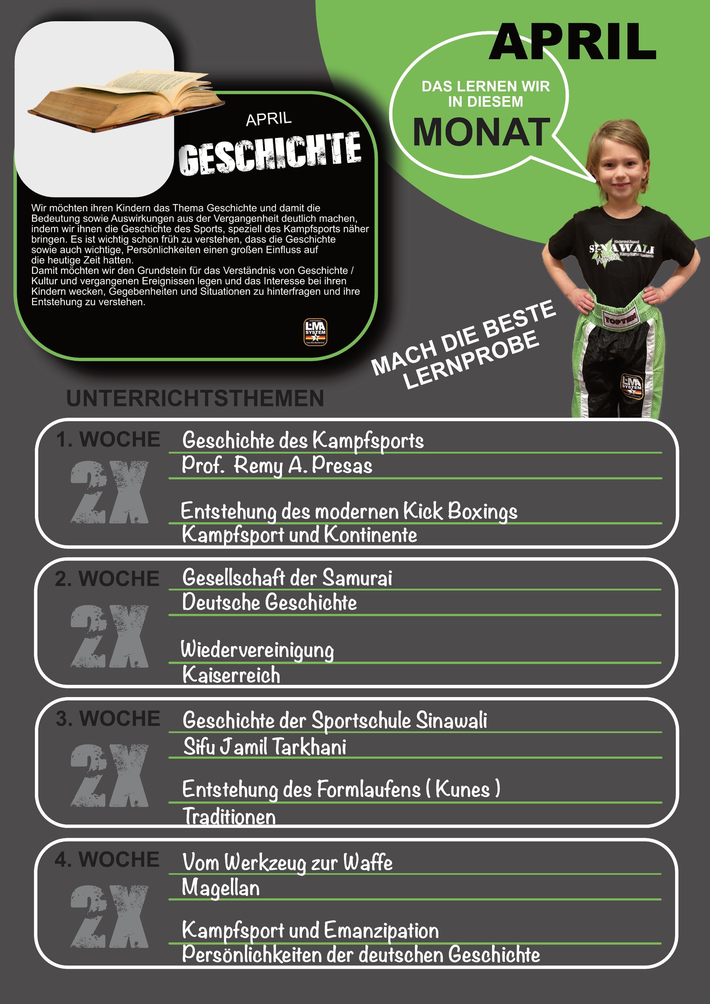 Monatsthema April - Geschichte