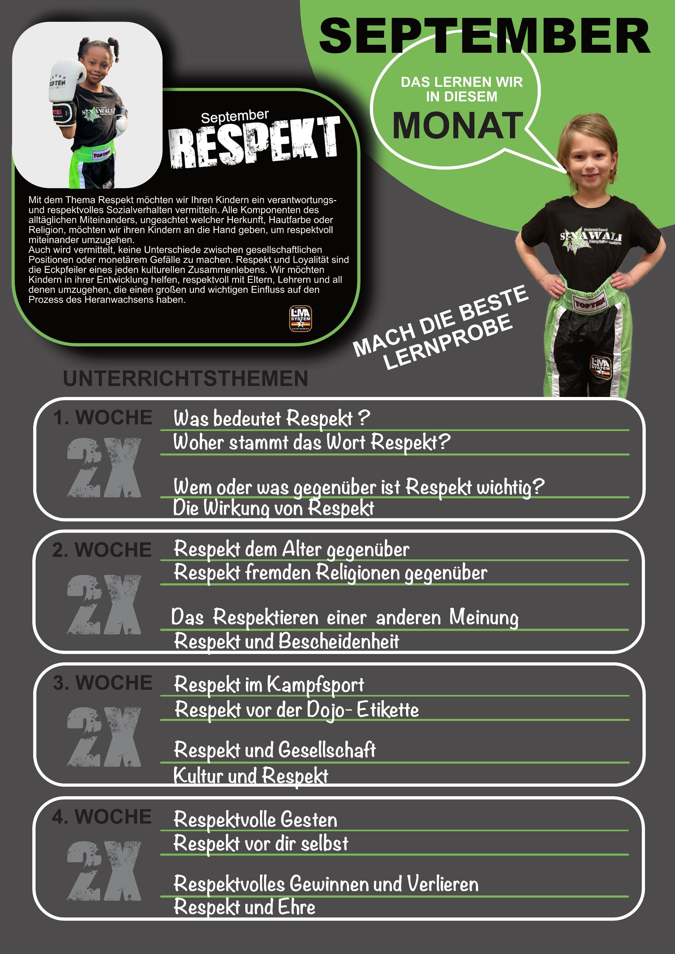 Monatsthema September - Respekt 