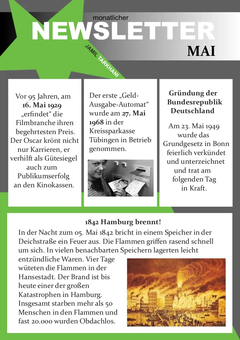 Newsletter Mai 2024