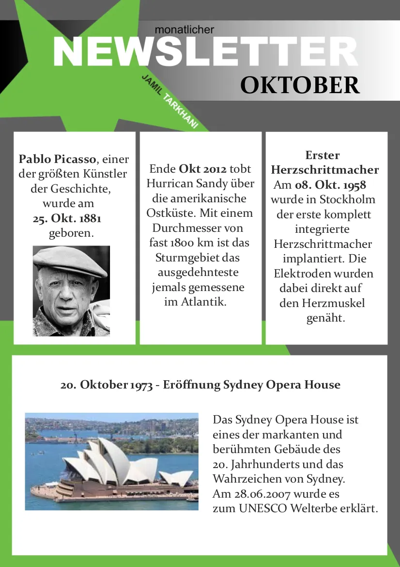 Newsletter Oktober 2024
