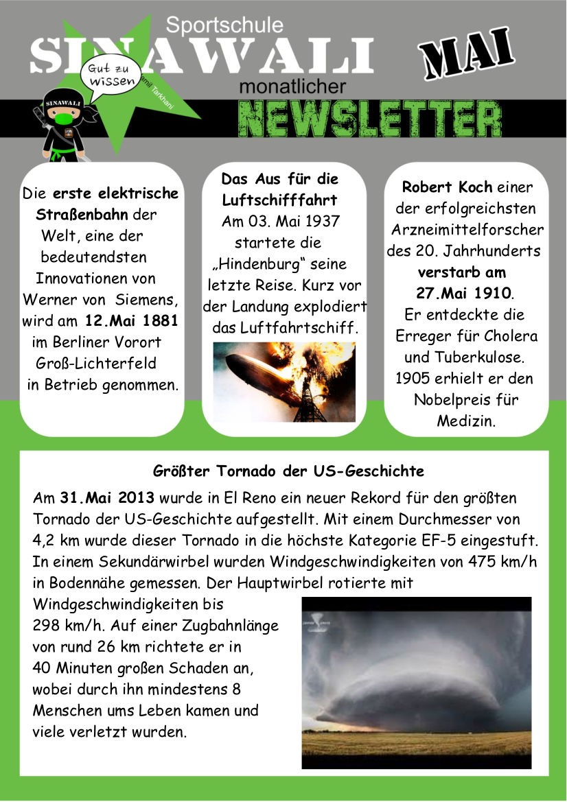 Newsletter Mai 2025