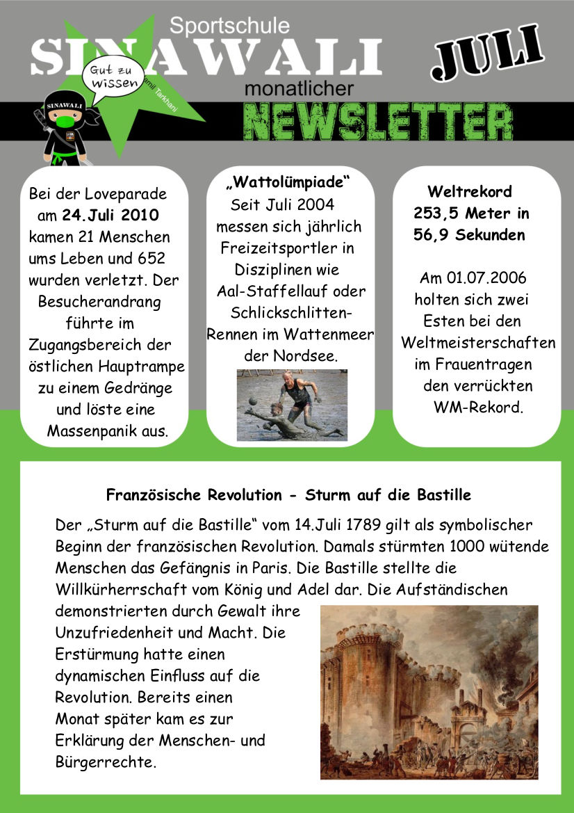 Newsletter Juli 2025